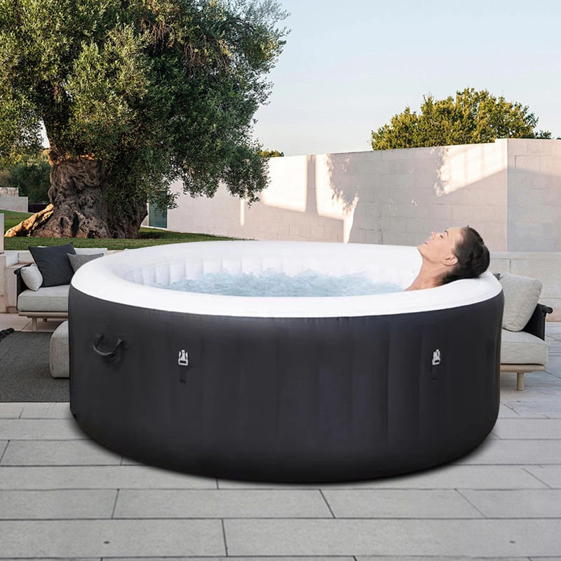 inflatable hot tub size
